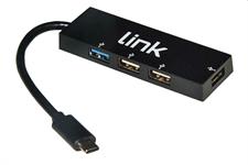 LINK HUB 3 PORTE 1X USB3.0 2X USB2.0 TYPE C