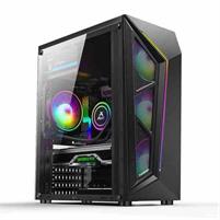 CASE GAMING MACH POWER 1*LED RGB 4*FAN ARGB 2*USB GLASS